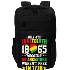 Juneteenth freedom graphic tee Impact Tech Backpack