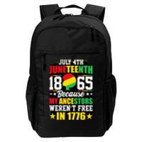 Juneteenth freedom graphic tee Daily Commute Backpack