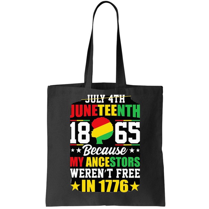 Juneteenth freedom graphic tee Tote Bag