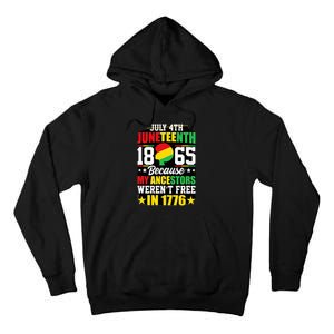 Juneteenth freedom graphic tee Tall Hoodie