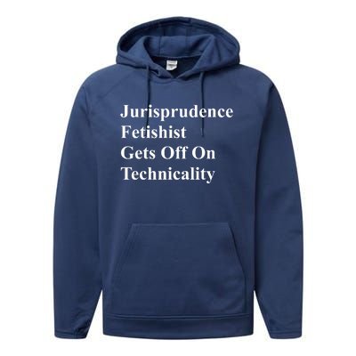 Jurisprudence Fetishist Gets Off On Technicality Performance Fleece Hoodie