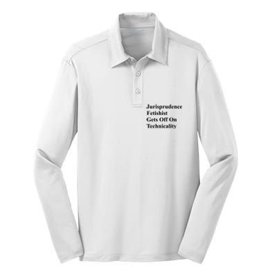 Jurisprudence Fetishist Gets Off On Technicality Silk Touch Performance Long Sleeve Polo