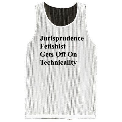 Jurisprudence Fetishist Gets Off On Technicality Mesh Reversible Basketball Jersey Tank