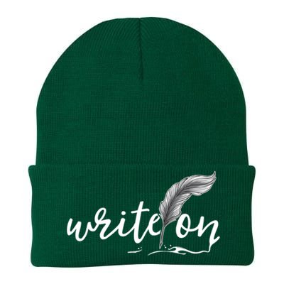 Journalism Funny Gift Write On Journaliscute Gift Author Writer Gift Knit Cap Winter Beanie