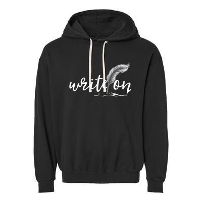 Journalism Funny Gift Write On Journaliscute Gift Author Writer Gift Garment-Dyed Fleece Hoodie