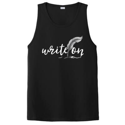 Journalism Funny Gift Write On Journaliscute Gift Author Writer Gift PosiCharge Competitor Tank