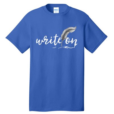 Journalism Funny Gift Write On Journaliscute Gift Author Writer Gift Tall T-Shirt