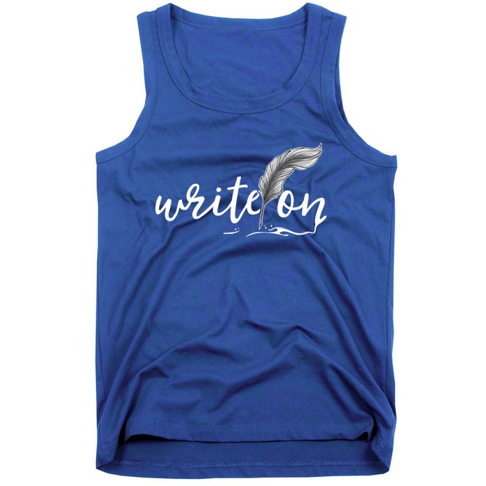 Journalism Funny Gift Write On Journaliscute Gift Author Writer Gift Tank Top