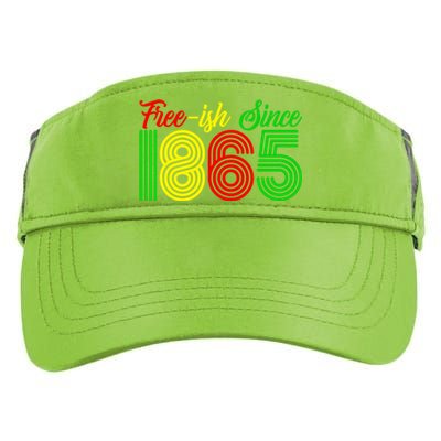 Juneteenth Freecool Giftish Since 1865 Black History Month Gift Adult Drive Performance Visor