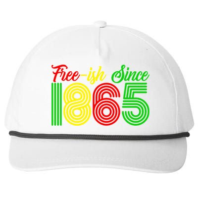 Juneteenth Freecool Giftish Since 1865 Black History Month Gift Snapback Five-Panel Rope Hat