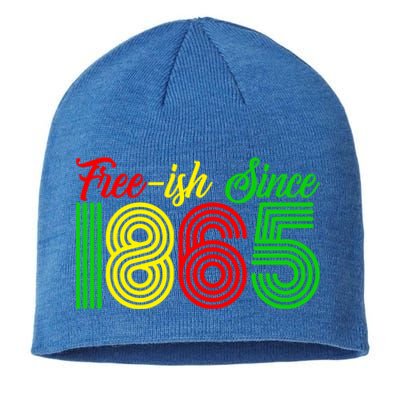 Juneteenth Freecool Giftish Since 1865 Black History Month Gift Sustainable Beanie