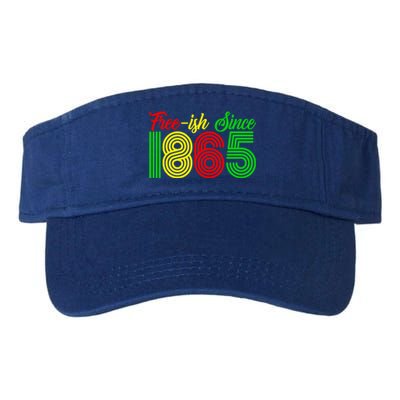 Juneteenth Freecool Giftish Since 1865 Black History Month Gift Valucap Bio-Washed Visor