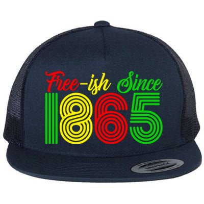 Juneteenth Freecool Giftish Since 1865 Black History Month Gift Flat Bill Trucker Hat