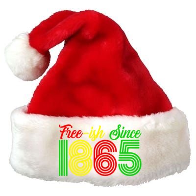 Juneteenth Freecool Giftish Since 1865 Black History Month Gift Premium Christmas Santa Hat