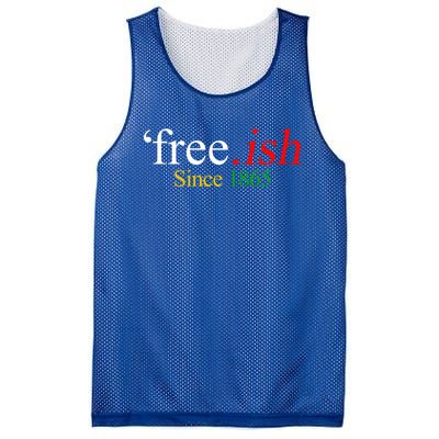 Juneteenth Freecool Giftish Since 1865 Freedom Melanin Black History Cute Gift Mesh Reversible Basketball Jersey Tank