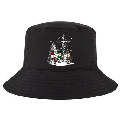 Jesus Faith Hope Love Snow Funny Merry Xmas For Christian Cool Gift Cool Comfort Performance Bucket Hat