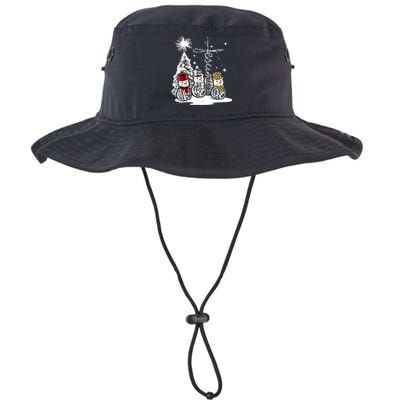 Jesus Faith Hope Love Snowman Christmas Xmas Bucket Hat