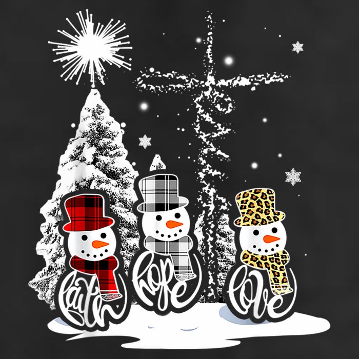 Jesus Faith Hope Love Snowman Christmas Xmas Beanie