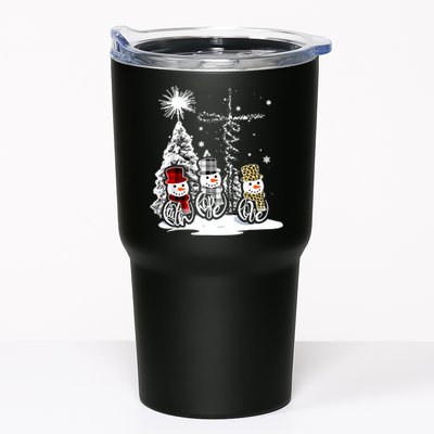 Jesus Faith Hope Love Snowman Christmas Xmas Tumbler