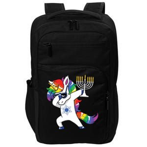 Jewnicorn Funny Hanukkah Unicorn Dabbing Unicorn Impact Tech Backpack