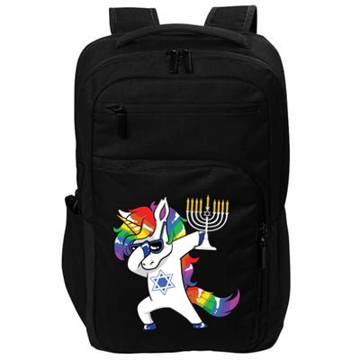 Jewnicorn Funny Hanukkah Unicorn Dabbing Unicorn Impact Tech Backpack