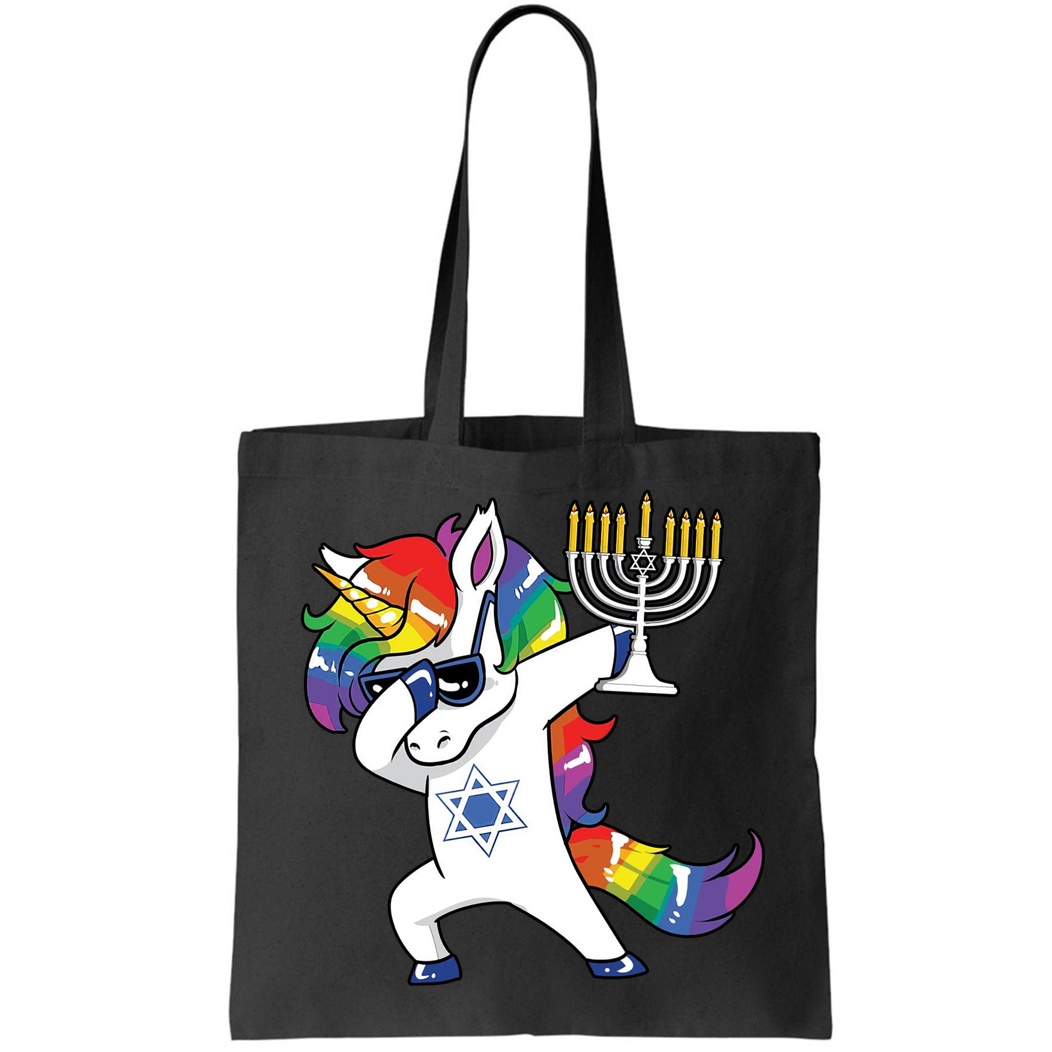 Jewnicorn Funny Hanukkah Unicorn Dabbing Unicorn Bag