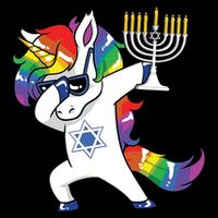 Jewnicorn Funny Hanukkah Unicorn Dabbing Unicorn Bag