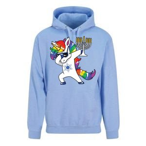 Jewnicorn Funny Hanukkah Unicorn Dabbing Unicorn Unisex Surf Hoodie