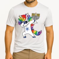 Jewnicorn Funny Hanukkah Unicorn Dabbing Unicorn Performance Shirt