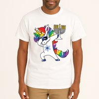 Jewnicorn Funny Hanukkah Unicorn Dabbing Unicorn Tall T-Shirt