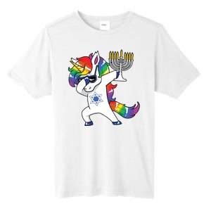 Jewnicorn Funny Hanukkah Unicorn Dabbing Unicorn Tall Fusion ChromaSoft Performance T-Shirt