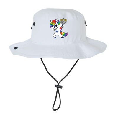 Jewnicorn Funny Hanukkah Unicorn Dabbing Unicorn Bucket Hat