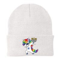 Jewnicorn Funny Hanukkah Unicorn Dabbing Unicorn Beanie