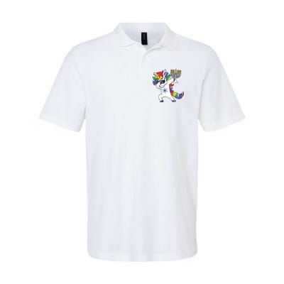 Jewnicorn Funny Hanukkah Unicorn Dabbing Unicorn Polo