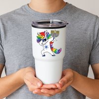 Jewnicorn Funny Hanukkah Unicorn Dabbing Unicorn Tumbler