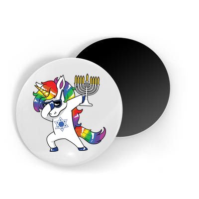 Jewnicorn Funny Hanukkah Unicorn Dabbing Unicorn Magnet