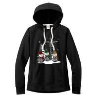 Jesus Faith Hope Love Snowman Funny Merry Xmas For Christian Women's Fleece Hoodie