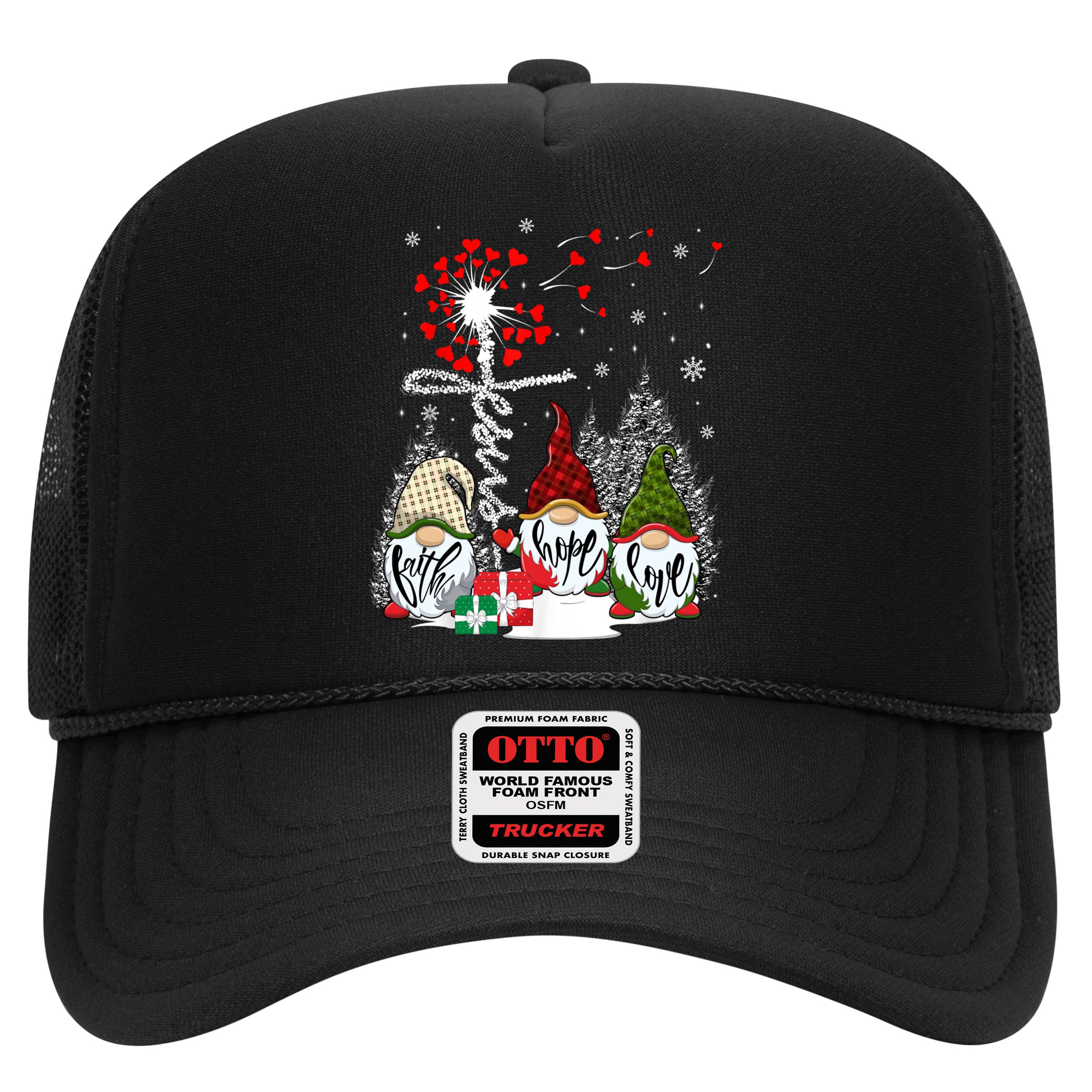 Jesus Faith Hope Love Xmas Christian Gnomes Dandelion Cool Gift Hat