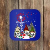 Jesus Faith Hope Love Xmas Christian Gnomes Dandelion Cool Gift Coaster