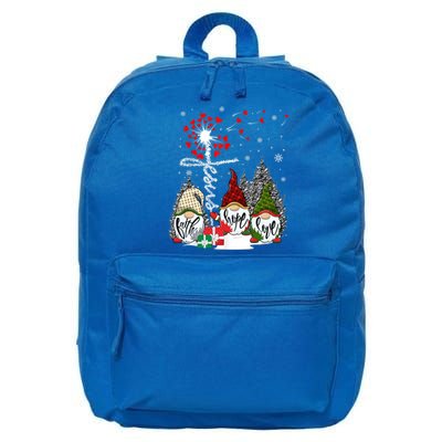 Jesus Faith Hope Love Xmas Christian Gnomes Dandelion Cool Gift 16 in Basic Backpack