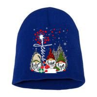 Jesus Faith Hope Love Xmas Christian Gnomes Dandelion Cool Gift Short Acrylic Beanie