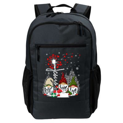 Jesus Faith Hope Love Xmas Christian Gnomes Dandelion Cool Gift Daily Commute Backpack