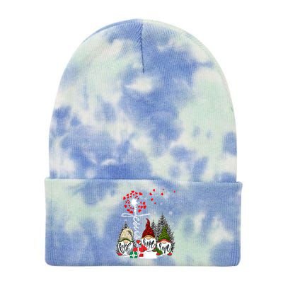 Jesus Faith Hope Love Xmas Christian Gnomes Dandelion Cool Gift Tie Dye 12in Knit Beanie