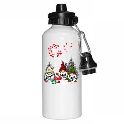 Jesus Faith Hope Love Xmas Christian Gnomes Dandelion Cool Gift Aluminum Water Bottle