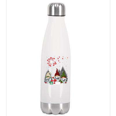 Jesus Faith Hope Love Xmas Christian Gnomes Dandelion Cool Gift Stainless Steel Insulated Water Bottle