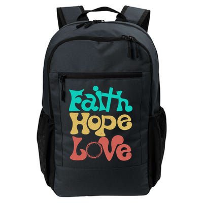 Jesus Faith Hope Love Retro Backpack