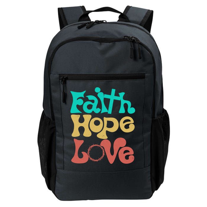 Jesus Faith Hope Love Retro Backpack