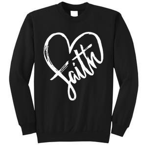 Jesus Faith Heart Christian Graphic Tees Sweatshirt