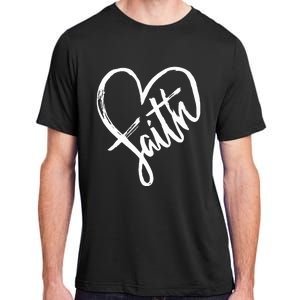 Jesus Faith Heart Christian Graphic Tees Adult ChromaSoft Performance T-Shirt