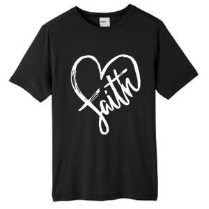 Jesus Faith Heart Christian Graphic Tees Tall Fusion ChromaSoft Performance T-Shirt